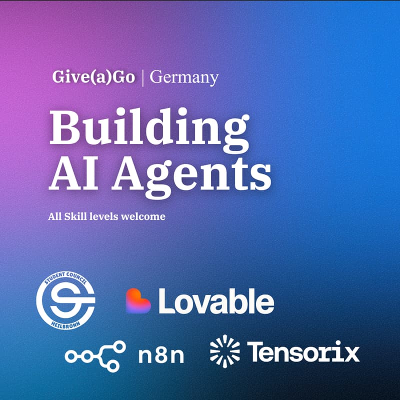 Cover Image for TUM SCHN x Give(a)Go Germany: Builder Day