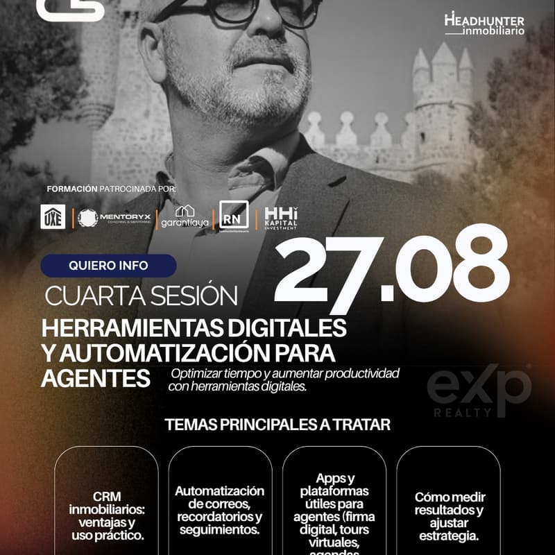 Cover Image for 4 «HERRAMIENTAS DIGITALES Y AUTOMATIZACIÓN» Curso de Verano: Excelencia Inmobiliaria por Eduardo Sánchez
