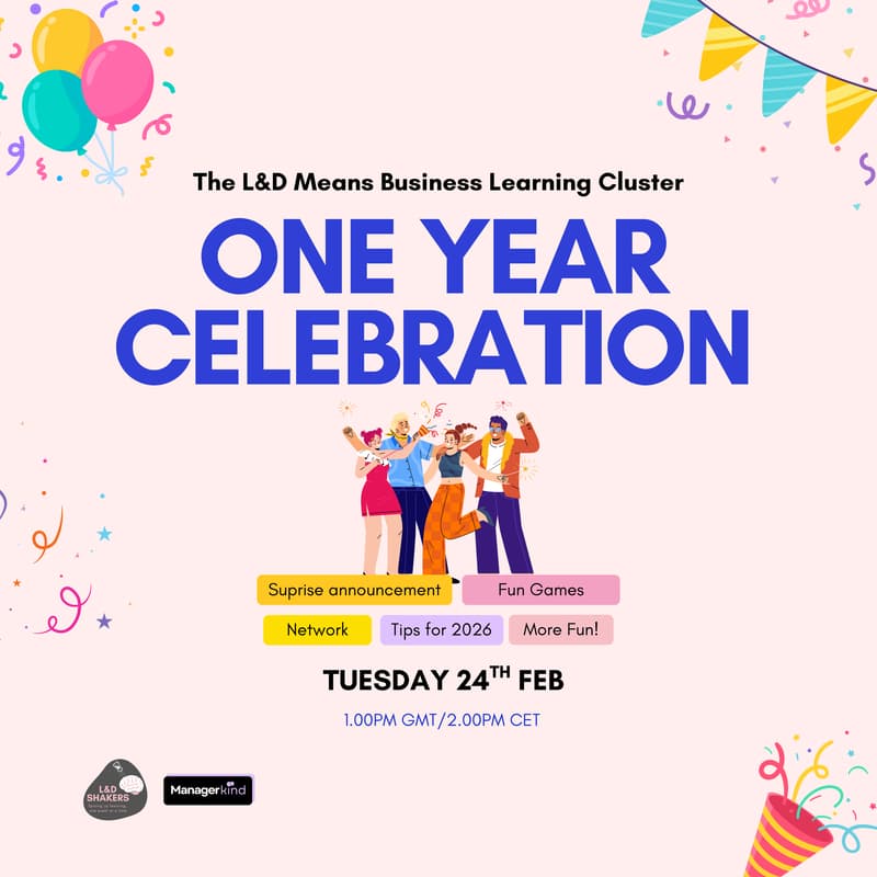 Cover Image for 1 Year Anniversary! L&D Means Business