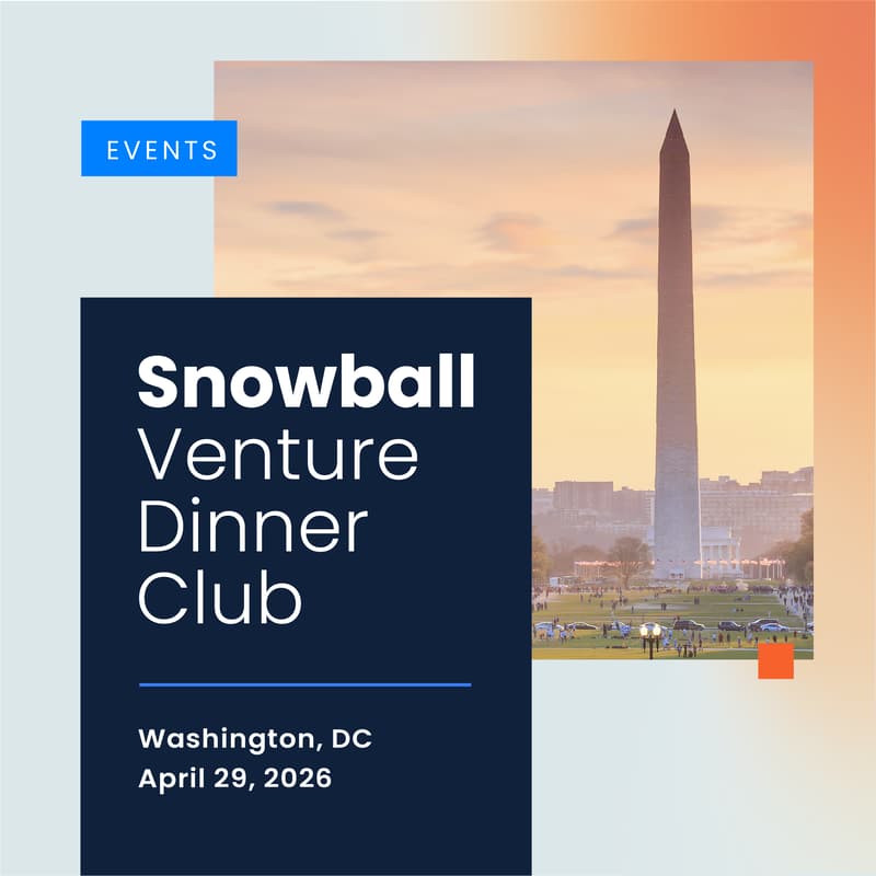 Cover Image for Snowball Venture Dinner Club | Washington, DC