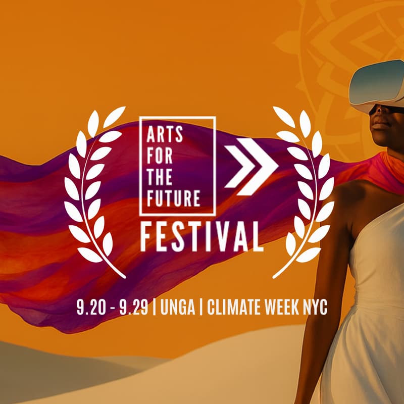 Cover Image for 'Legacies' book reading and film screening - Arts for the Future Festival - UNGA / Climate Action Week - 2025