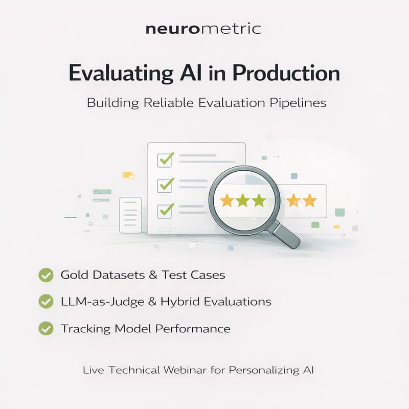 Cover Image for Building Evaluation Pipelines Workshop