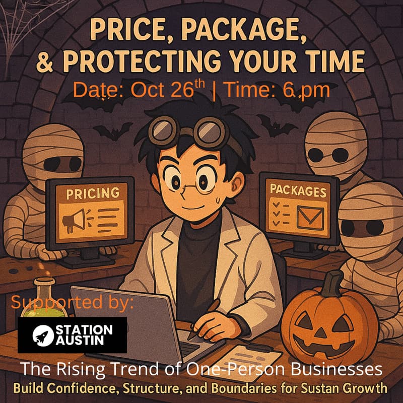 Cover Image for 🎯 Price, Package, and Protect Your Time – Build Confidence, Structure, and Boundaries for Sustainable Growth 💰⏰
