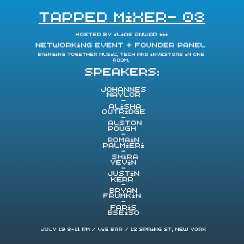 Cover Image for  music / tech networking mixer - tapped mixer 03