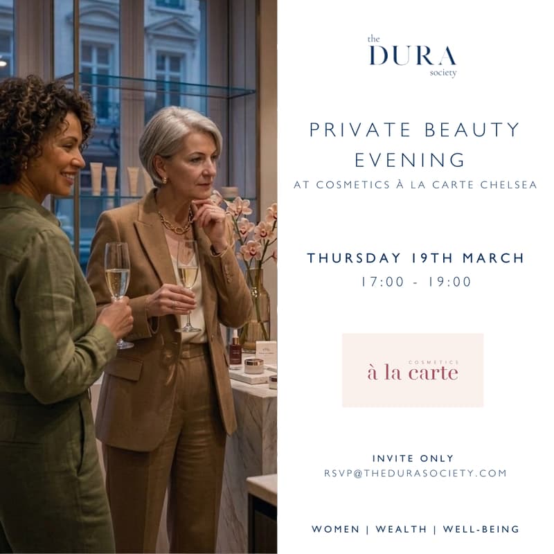 Cover Image for DURA CURATES | Private Beauty Evening at Cosmetics à la Carte Chelsea