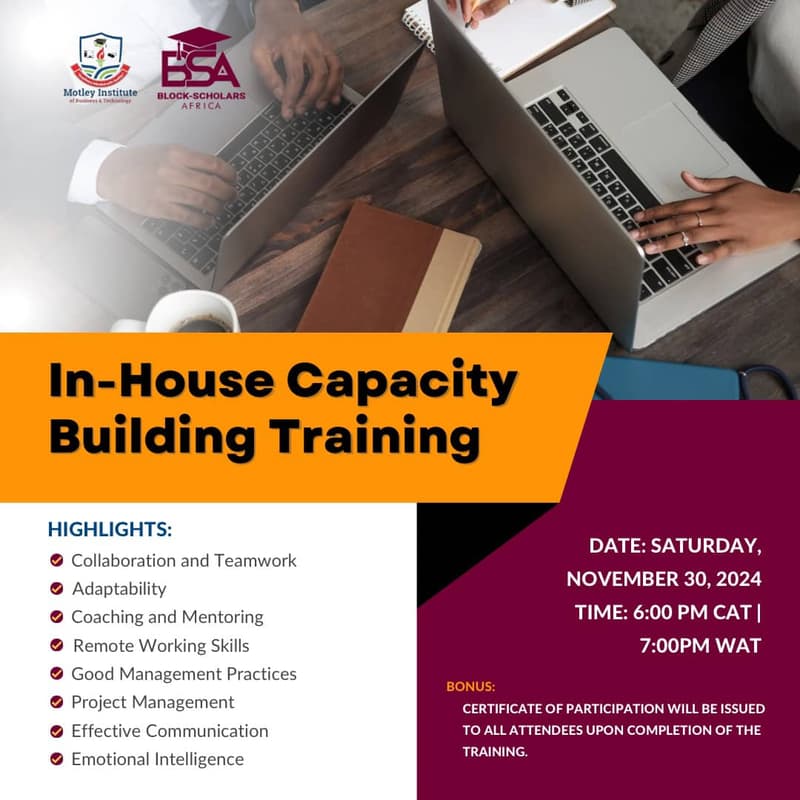 Cover Image for In-House Capacity Building Training