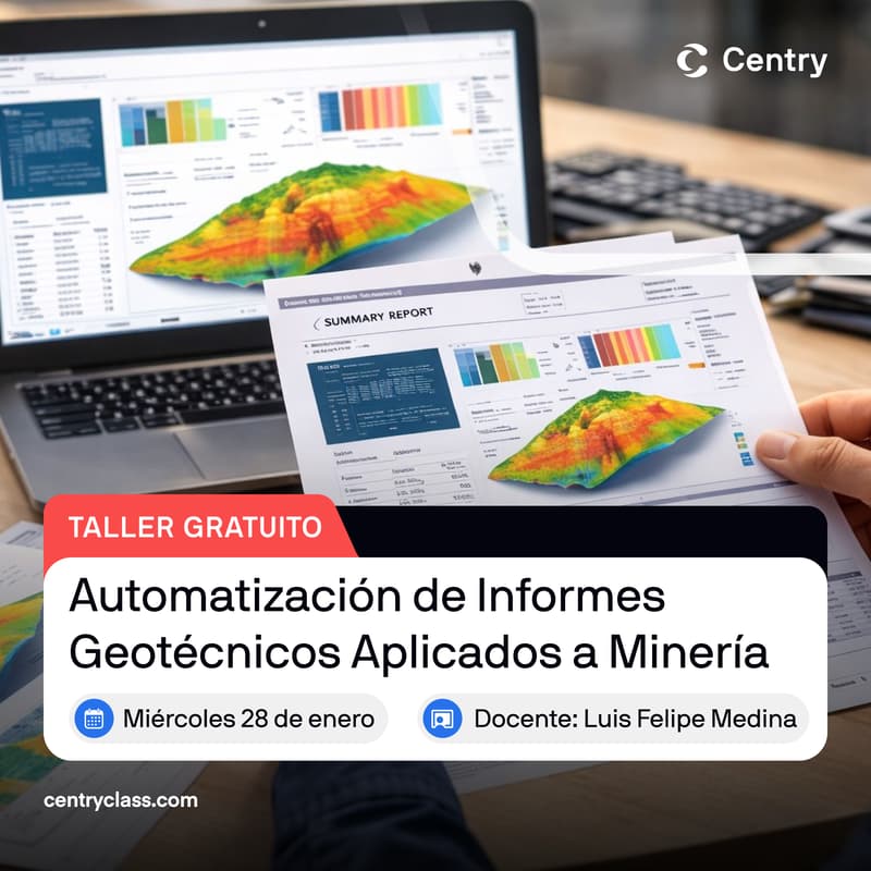 Cover Image for Taller Gratuito: Automatización de Informes Geotécnicos Aplicados a Minería