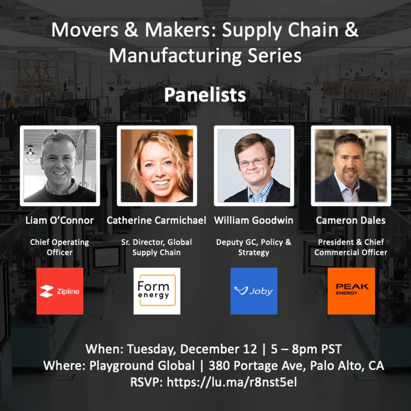 Cover Image for Movers & Makers: Supply Chain & Manufacturing Event