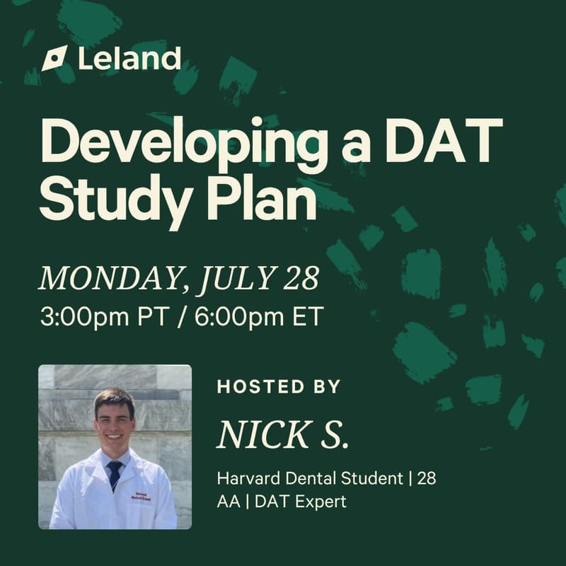 Cover Image for Developing a DAT Study Plan