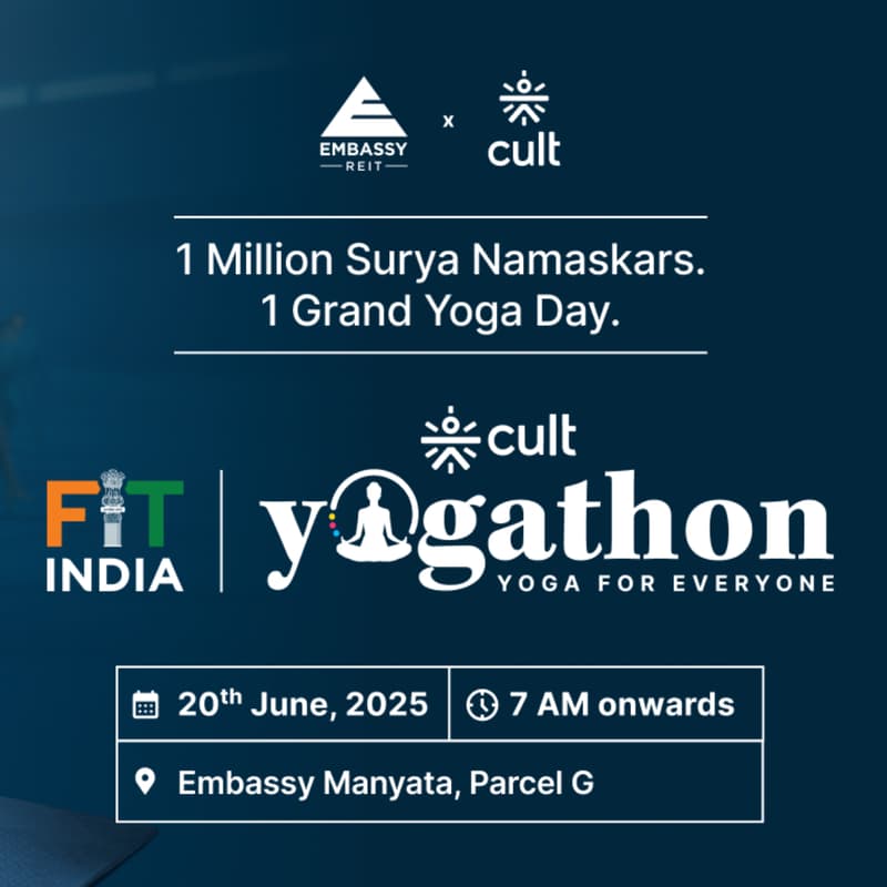 Cover Image for Embassy REIT x cult: Yogathon 2025