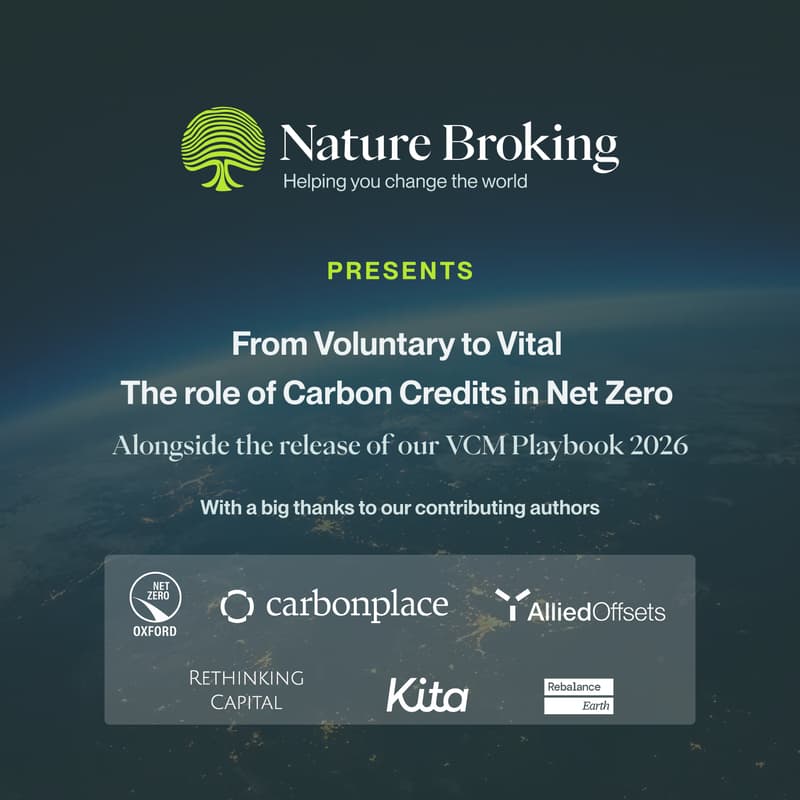 Cover Image for From Voluntary to Vital - The Role of Carbon Credits in Net Zero