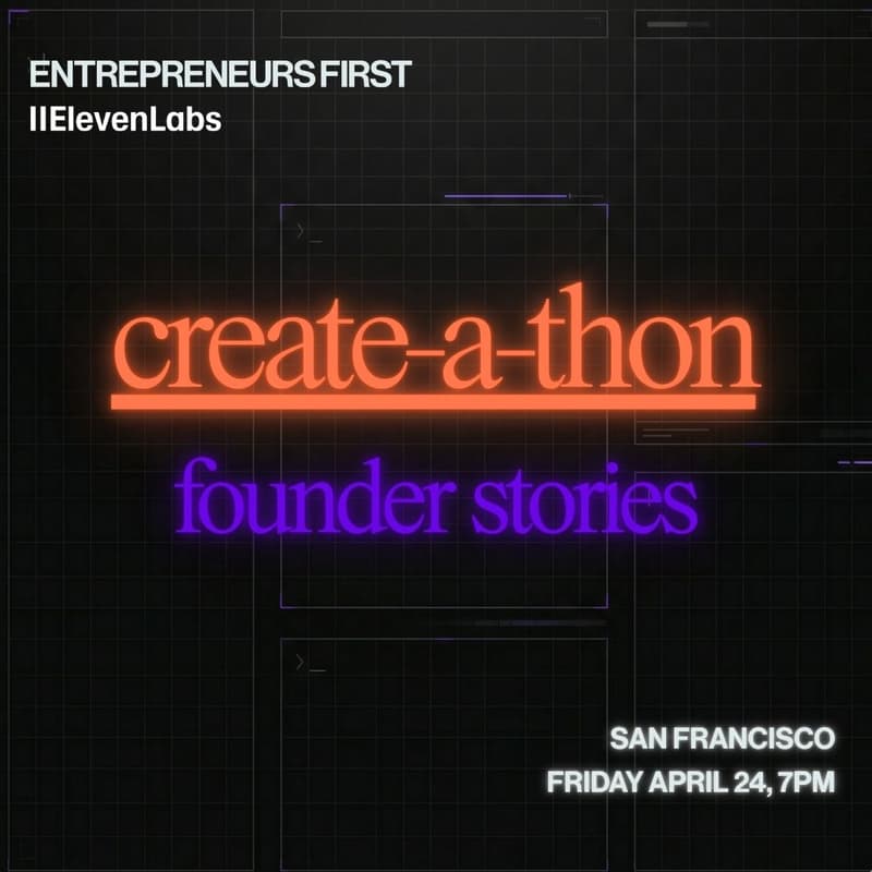 Cover Image for Create-a-thon: Founder Stories