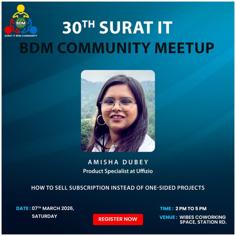 Cover Image for 30th Surat IT BDM Meetup