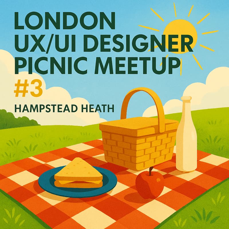 Cover Image for 伦敦UXUI设计师线下野餐🧺活动第三期 London UX/UI Designer Picnic Meetup - Third Edition 🧺