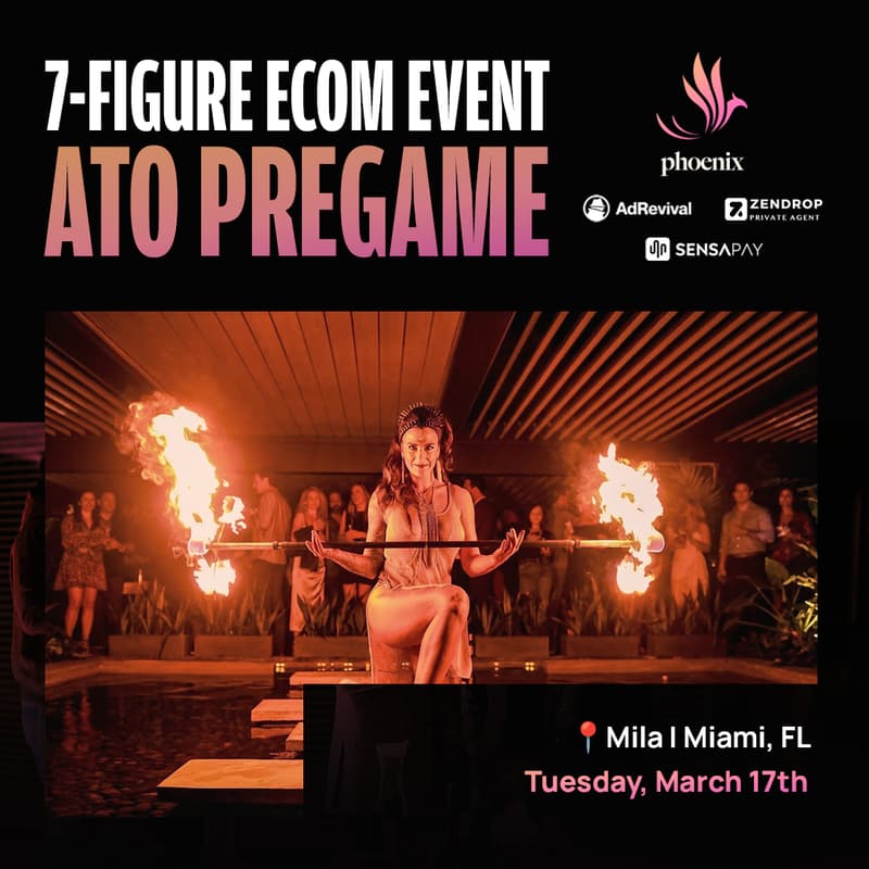 Cover Image for ATO Pregame — Private Ecom Mixer at Mila Miami 3/17