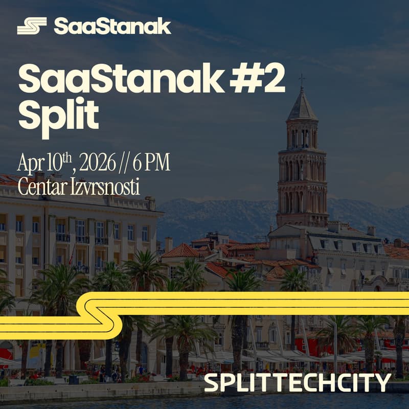 Cover Image for SaaStanak #2 Split: AI won't replace you — but it will expose you 🇭🇷 w/ Split Tech City