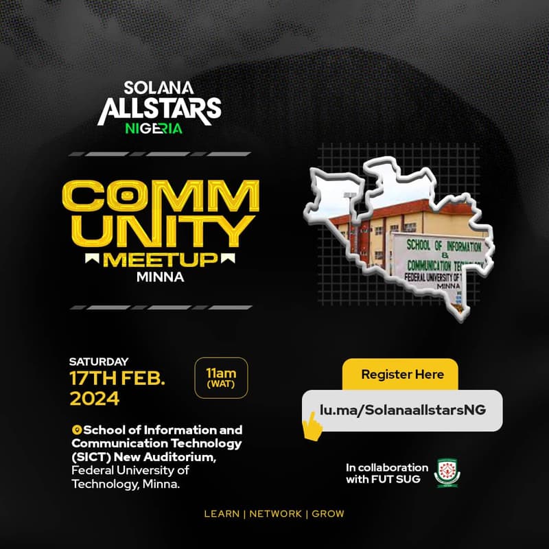 Cover Image for Solana Allstars NG Minna (Community Meetup)- #1