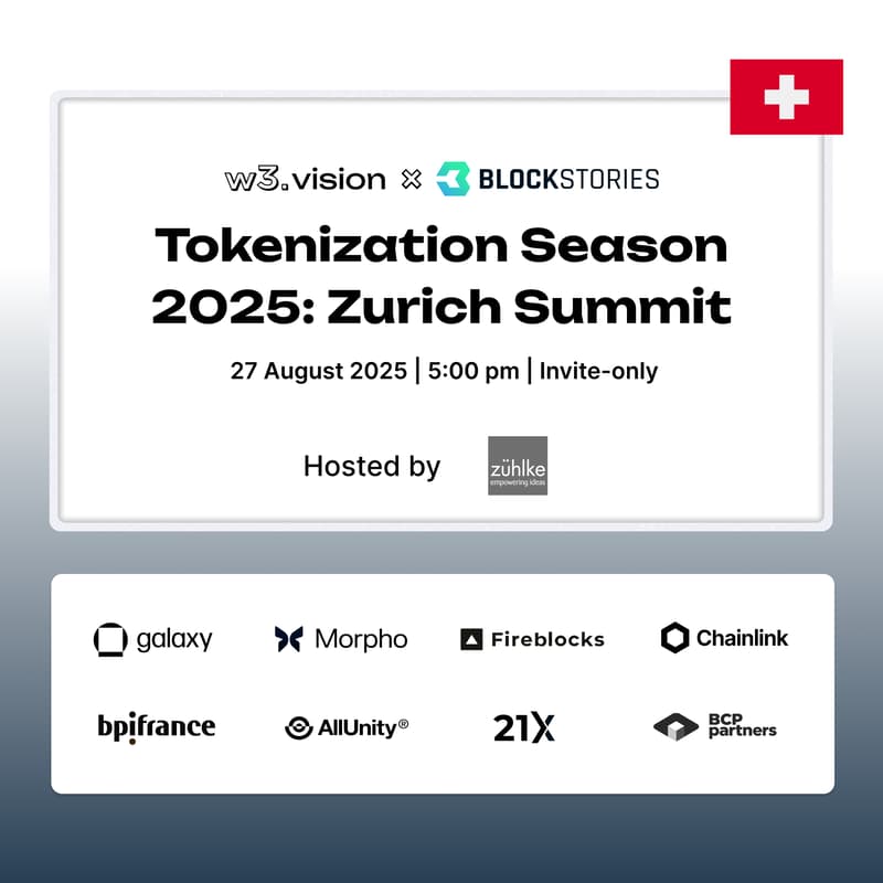Cover Image for Tokenization Season 2025: Zurich Summit 🇨🇭 - Invite Only