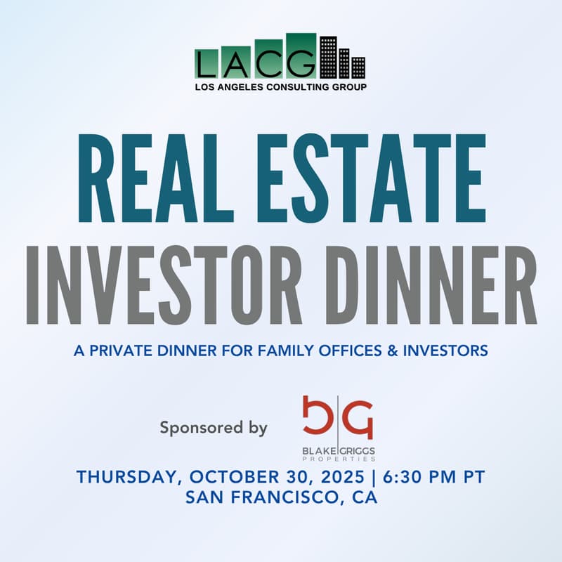 Cover Image for October 30: Real Estate Investor Dinner- SF