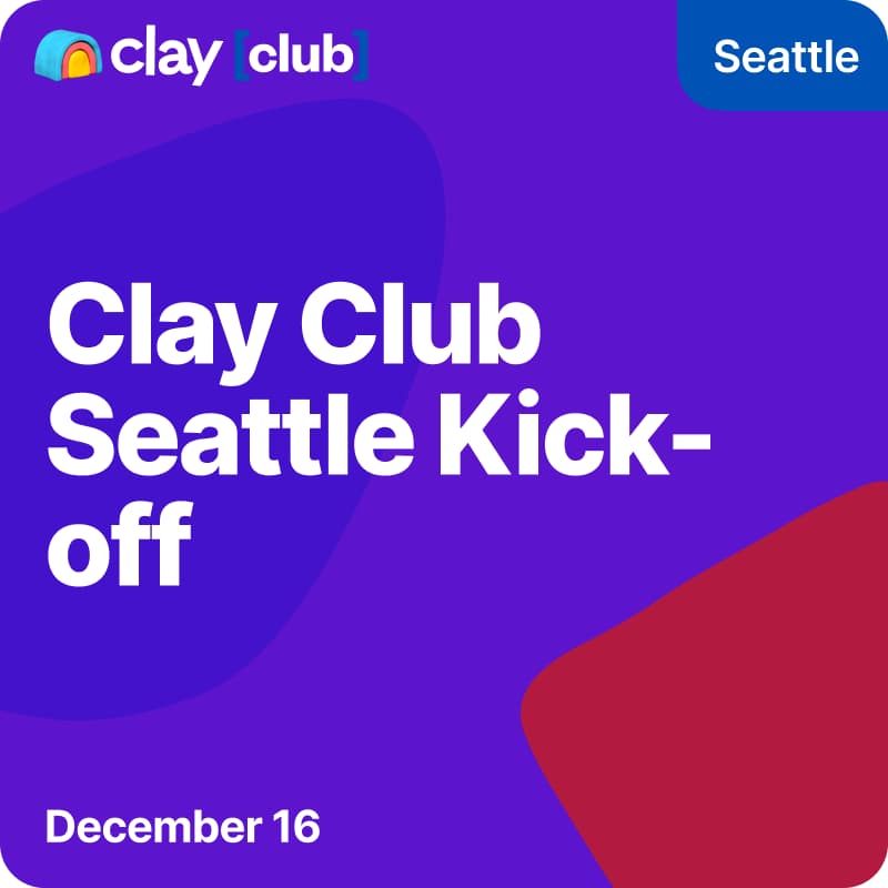 Cover Image for Clay in Seattle: Kick-off