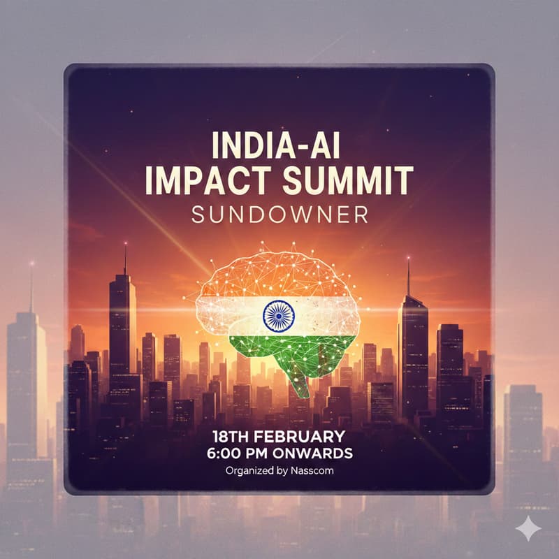 Cover Image for India-AI Impact Summit Sundowner by Nasscom