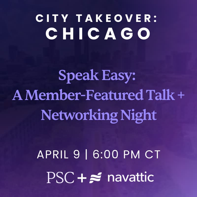 Cover Image for Speak Easy: A Member-Featured Talk + Networking Night