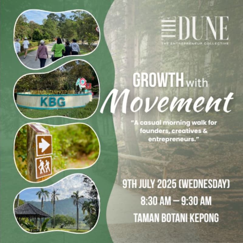 Cover Image for Growth with Movement by The Dune, the Entrepreneurs' Venture Space