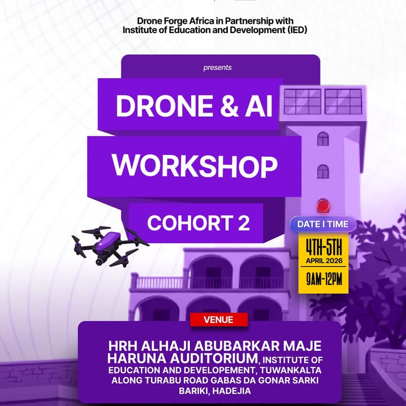 Cover Image for DRONE & AI WORKSHOP COHORT 2 JIGAWA STATE