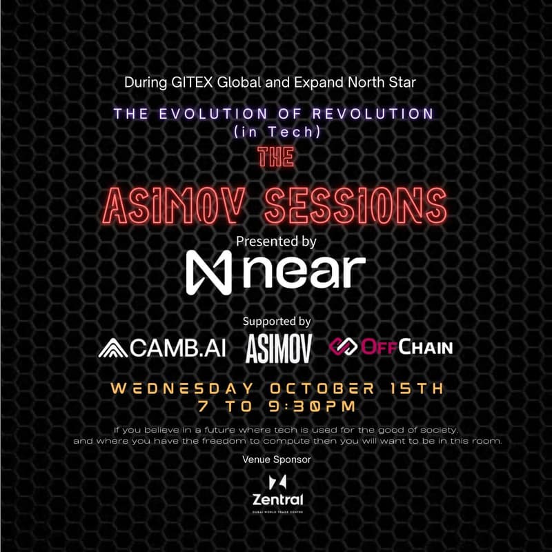 Cover Image for The ASIMOV Sessions: The Evolution of Revolution (in Tech) - presented by NEAR