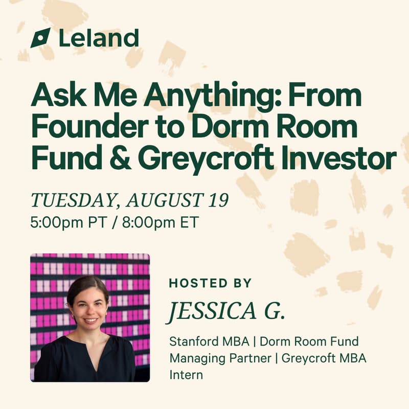 Cover Image for Ask Me Anything: From Founder to Dorm Room Fund & Greycroft Investor