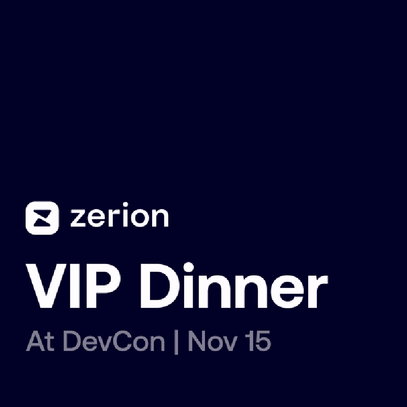 Cover Image for Zerion VIP Dinner