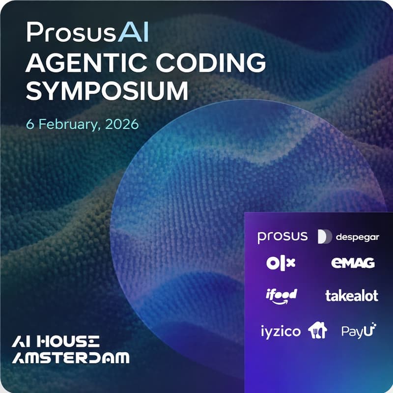 Cover Image for Prosus AI Agentic Coding Symposium - LIVE STREAM