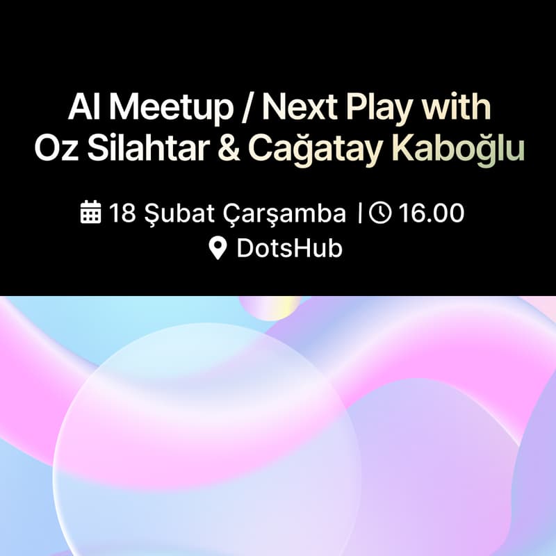 Cover Image for Oz Silahtar & Cağatay Kaboğlu ile AI Meetup / Next Play