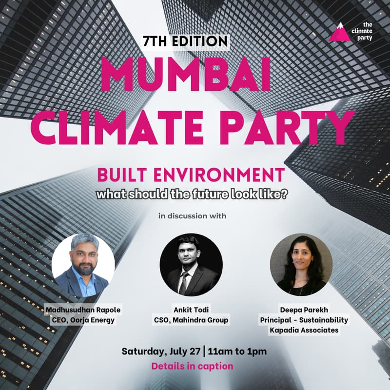 Cover Image for Mumbai Climate Party ft. Built Environment