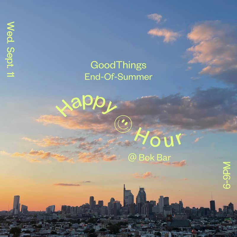 Cover Image for GT End-of-Summer Happy Hour @ Bok Bar 🌇