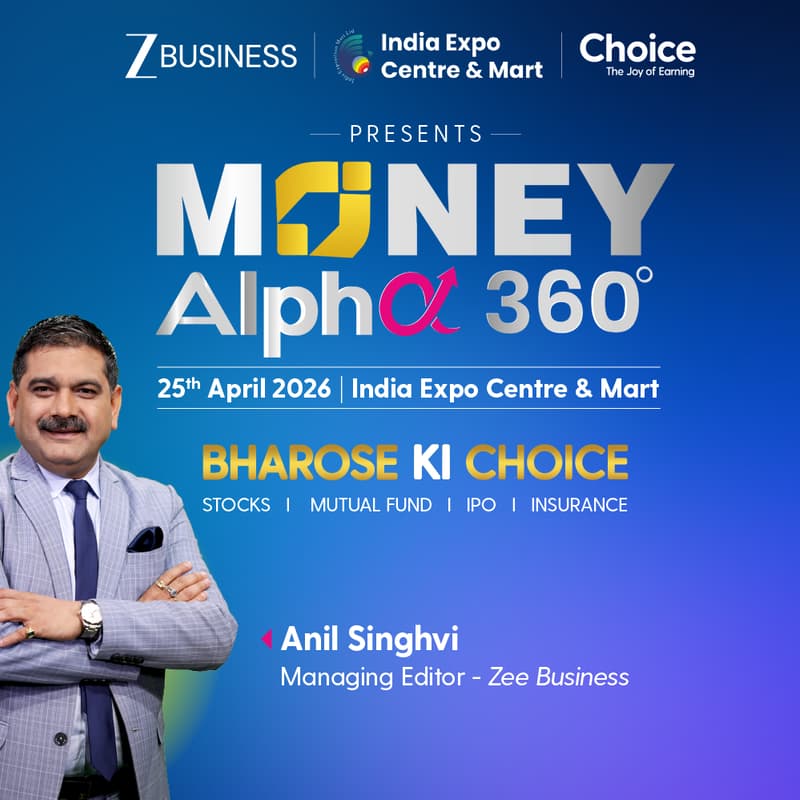 Cover Image for Zee Business, India Expo center & Mart & Choice Presents Money Alpha 360-Bharose Ki Choice