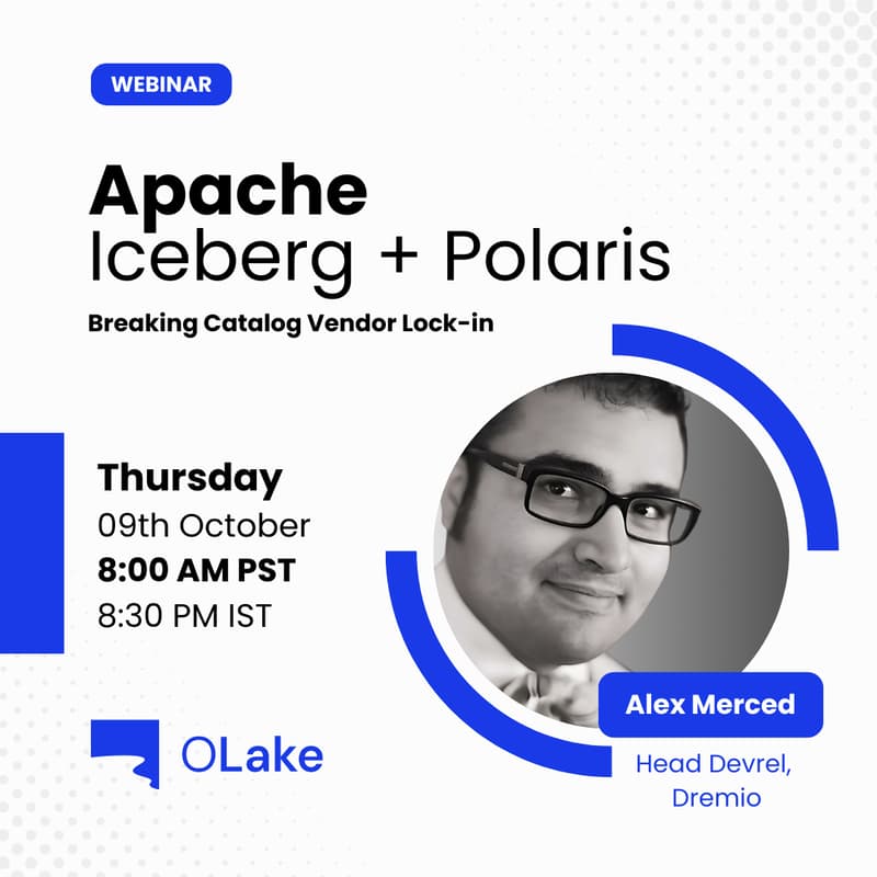 Cover Image for Webinar: Apache Iceberg + Polaris