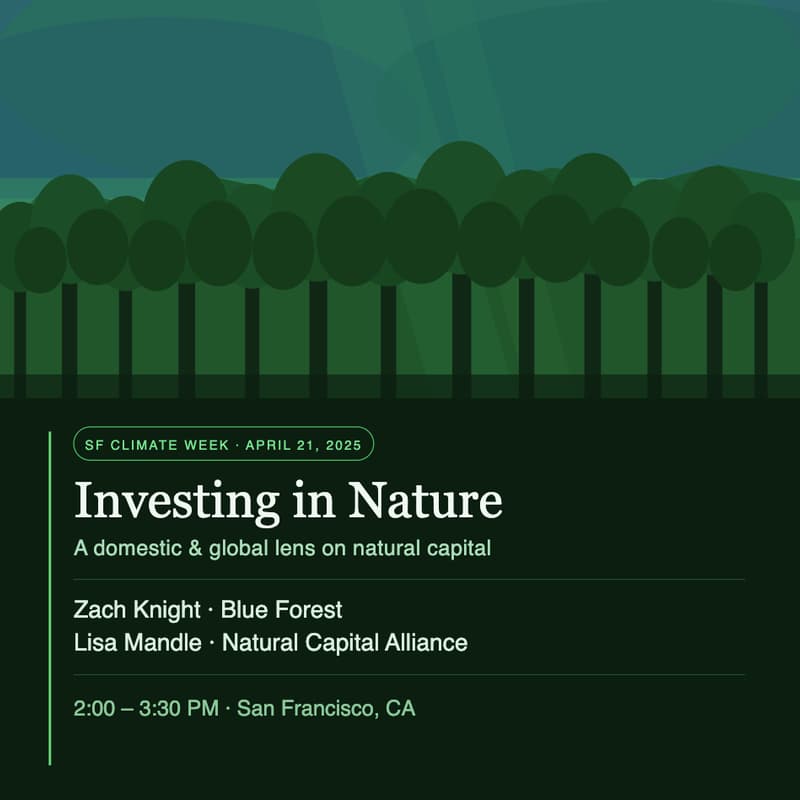 Cover Image for Investing in Nature: A Domestic and Global Lens on Natural Capital