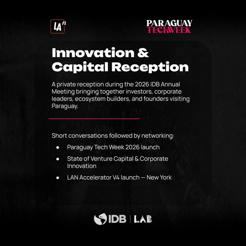 Cover Image for Innovation & Capital Reception — IDB Annual Meeting 2026