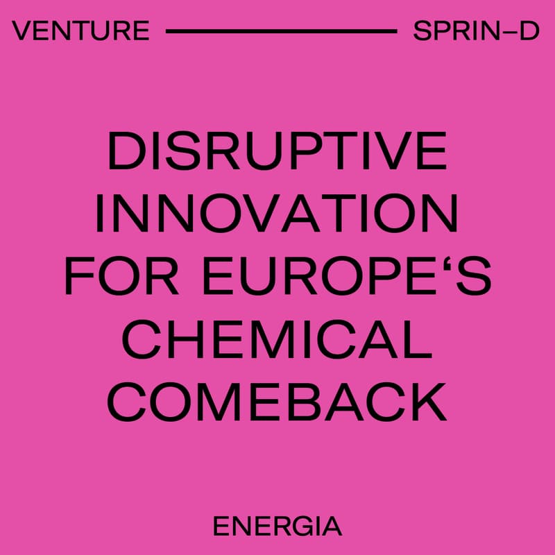 Cover Image for Disruptive innovation for Europe’s chemical comeback
