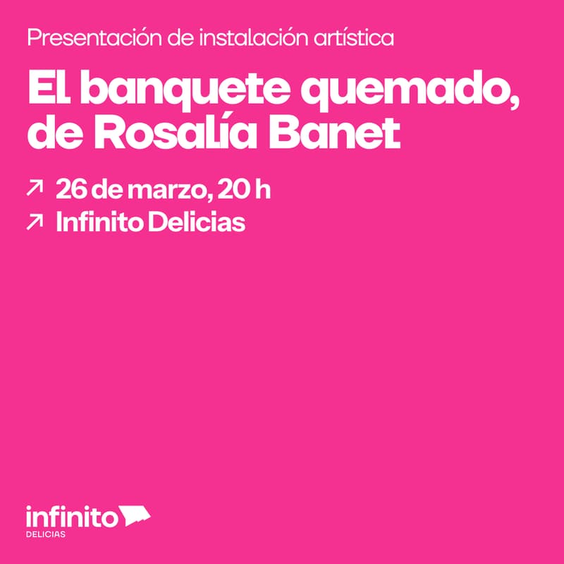 Cover Image for Presentación de El Banquete Quemado, instalación de Rosalía Banet