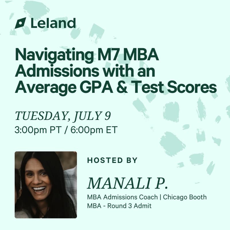 Cover Image for Navigating M7 MBA Admissions with an Average GPA and Test Scores