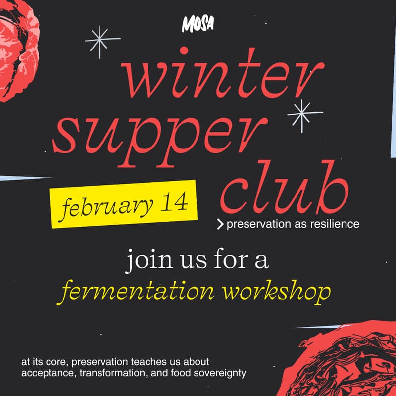 Cover Image for 🥬 MOSA’s Fermentation Workshop: Make Your Own Chinese-Inspired Sichuan Fermented Cabbage (2/14)