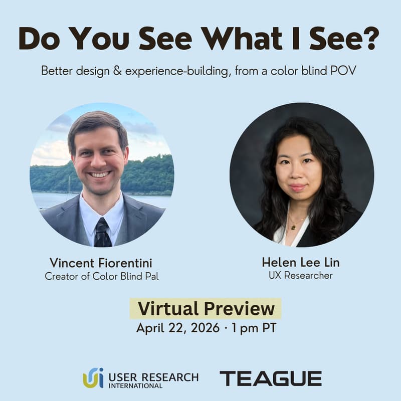Cover Image for [Virtual Preview] Do You See What I See? Better Design & Experience: A Color Blind POV