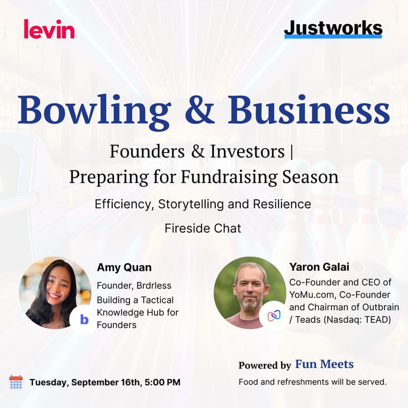 Cover Image for Founders & Investors Bowling | Growth & Fundraising for Pre-Seed, Seed to Round A