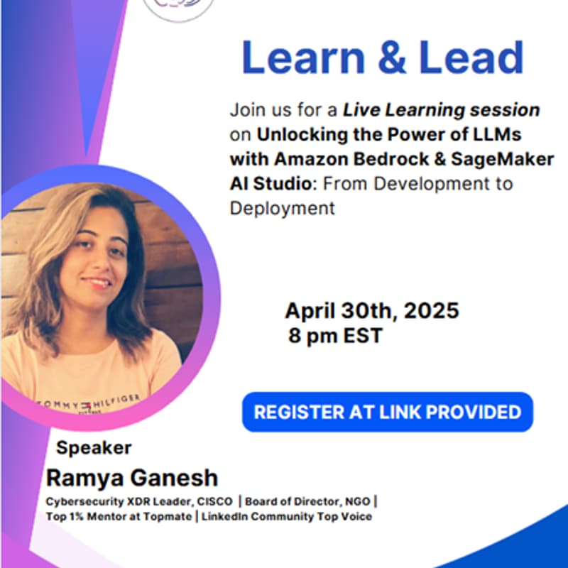 Cover Image for AWAAI Learn & Lead with Ramya Ganesh