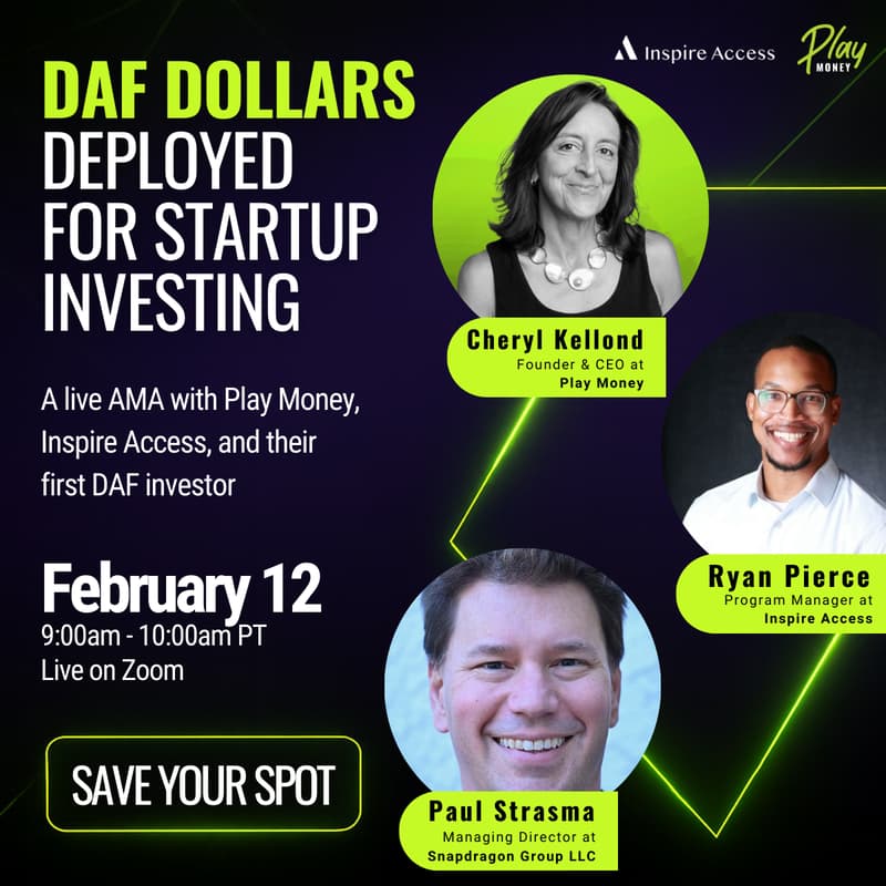 Cover Image for DAF Dollars Deployed for Startup Investing