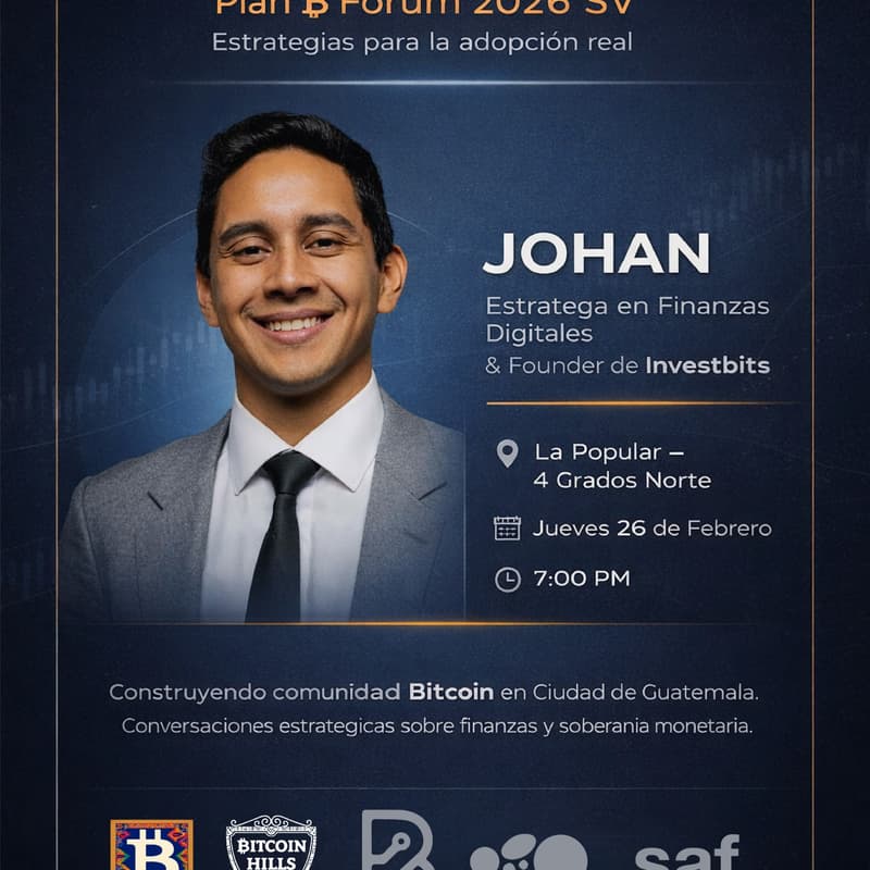 Foto de portada de Bitcoin Meetup: Plan B forum 26 SV
