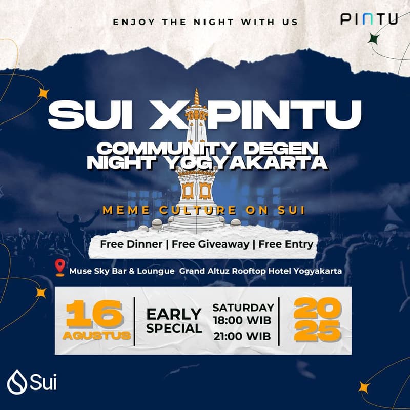 Cover Image for Sui X Pintu Community Degen Night Yogyakarta