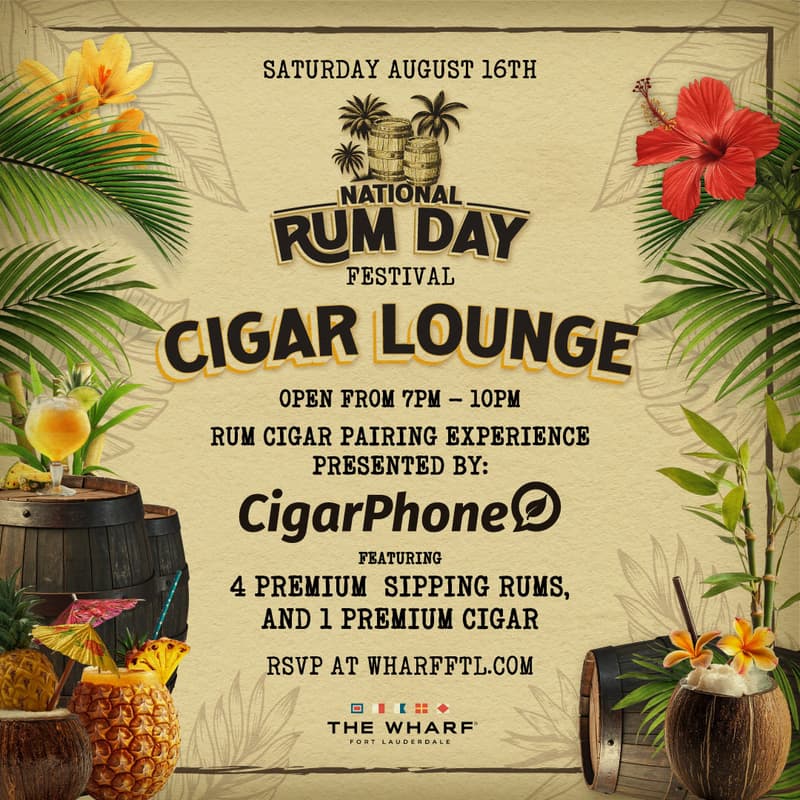 Cover Image for National Rum Day @ The Wharf FTL - Rum & Cigar Lounge